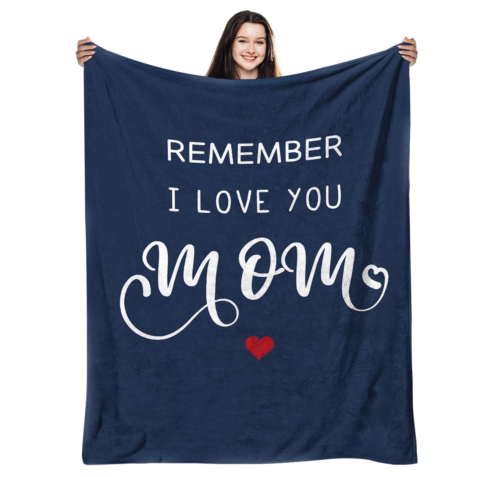 Remember I Love You Mom Gifts from Daughter Son, Mom Blanket 50"x60", Birthday Gifts for Moms, Christmas Mothers Day Presents Ideas for Moms/Mother Soft Flannel Throw Blanket Mom Remember I Love You 50"x60"