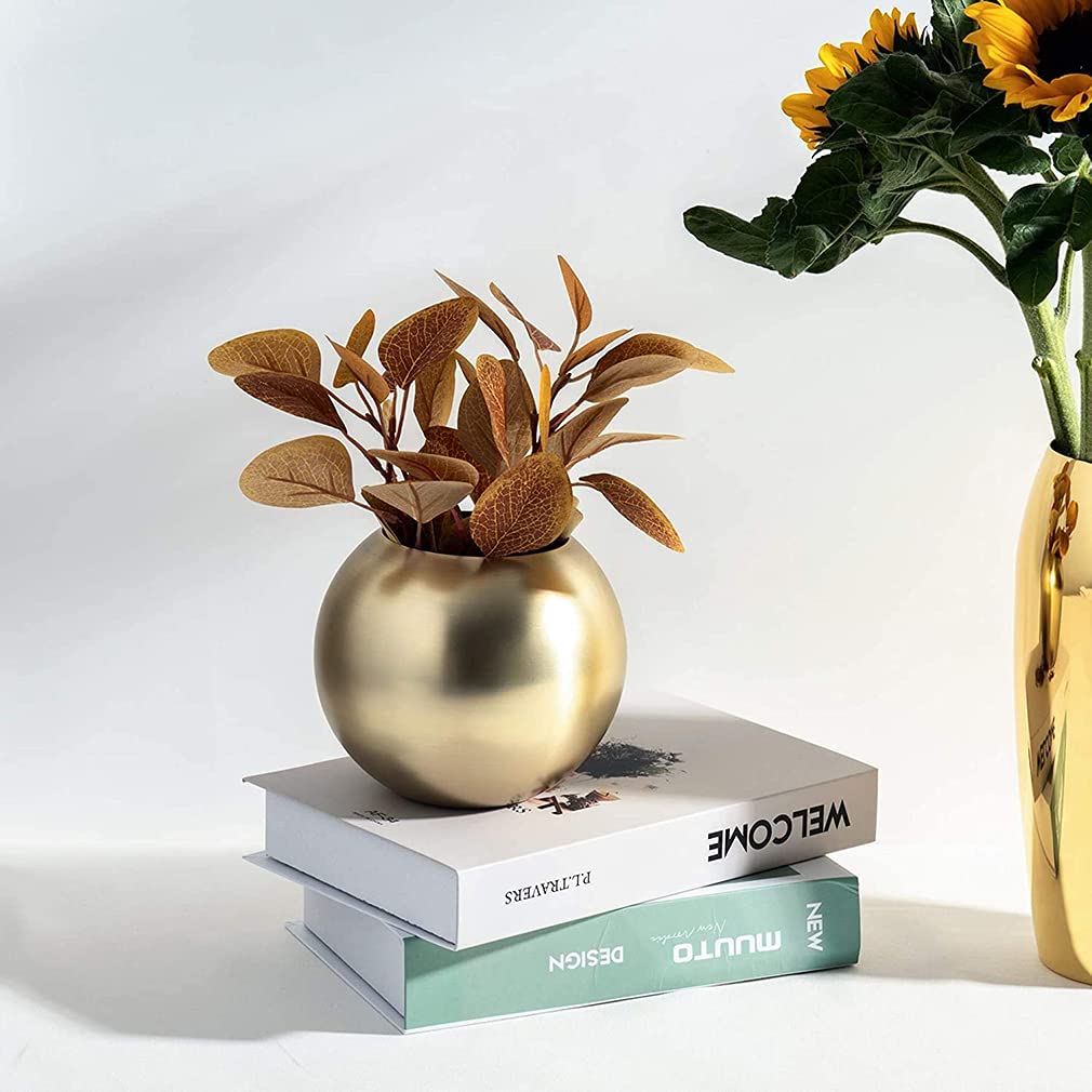 Amazon.co.jp: フラワーベース 花瓶 花器 丸い 円形 丸型 ステンレスか