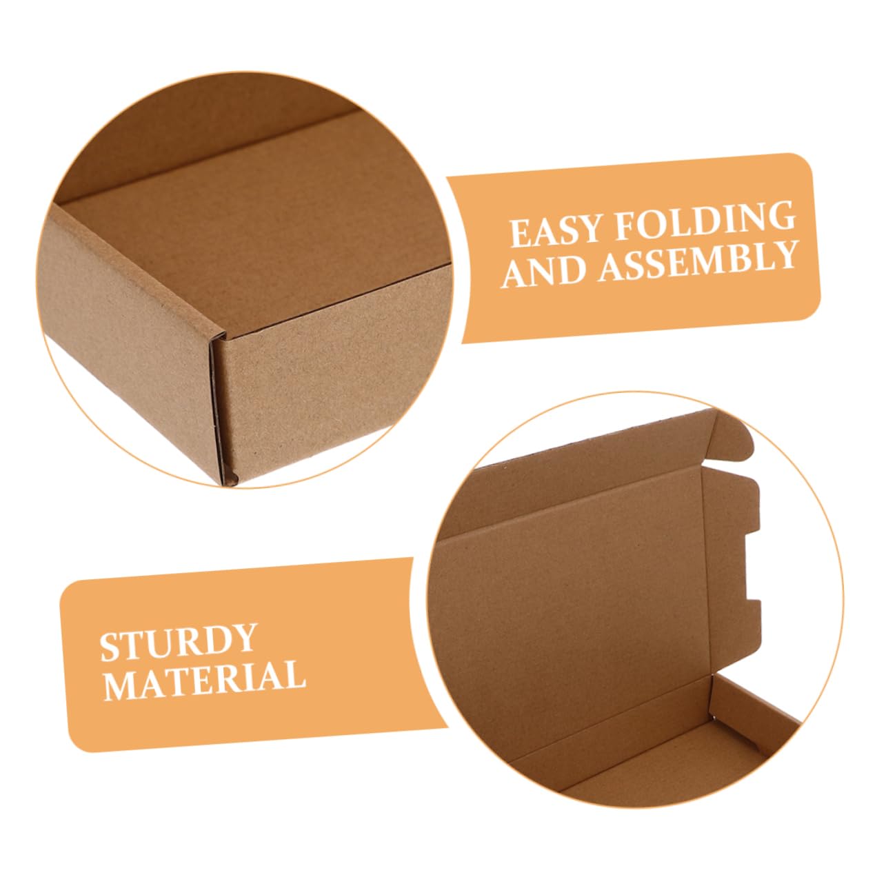 Caja de Embalaje 20 Piezas de Papel para Envíos y Correo | Montaje Sencillo, Interior Amplio, Uso para Paquetería Comercial, Formato Vacío Listo para Enviar
