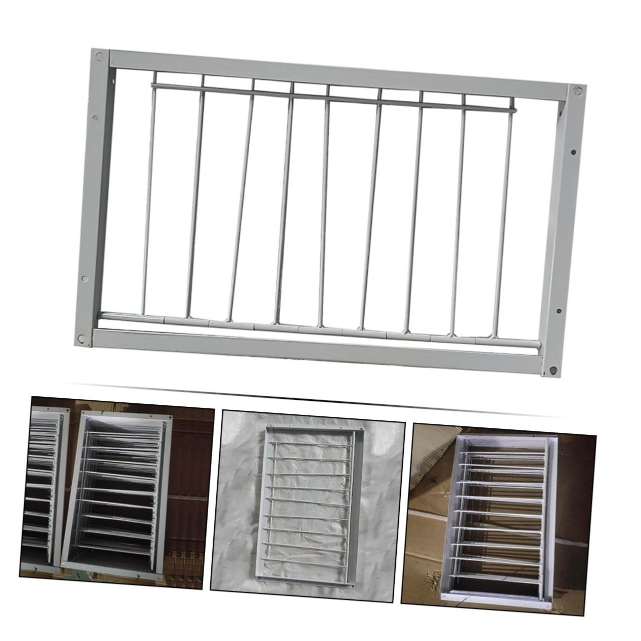 BESTonZON Puertas para Jaulas de Aves de Hierro Blanco, 2 Piezas Instalación Rápida y Mayor Seguridad para Refugios de Pájaros y Criaderos