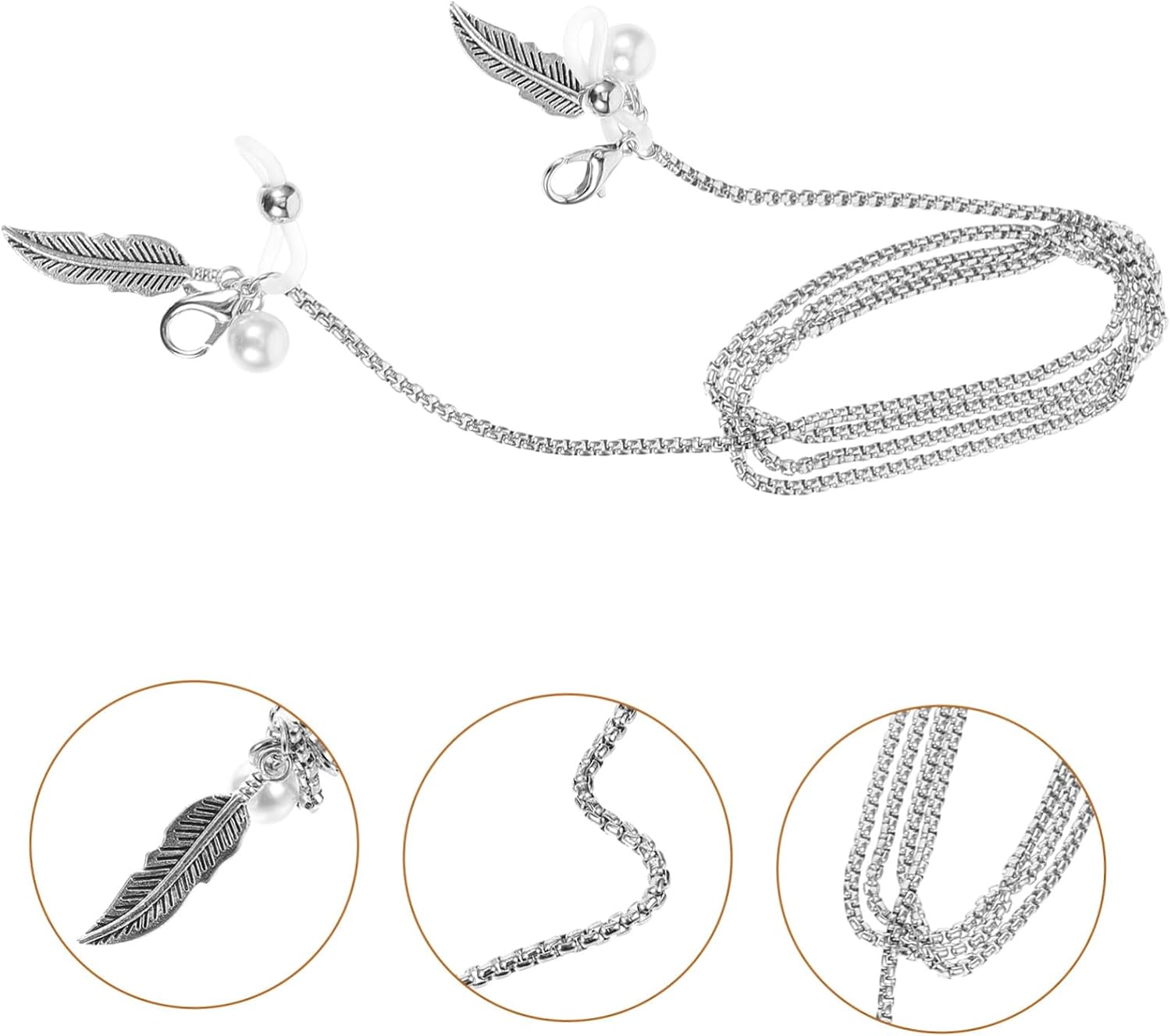 VALICLUD Fashionable Leaf Shape Glasses Chain Women Eyeglass Lanyard Sunglasses Accessory