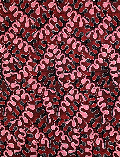 African Wax Print 100% pure Cotton Fabric ORIGINAL per 6 YARDS
