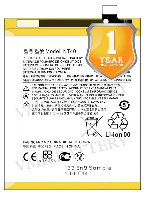 Image of Original NT40 Battery Compatible for Motorola G Pure (XT-2163-4, XT2163-4) | Moto E20 (XT2155, XT2155-1, XT2155-3, XT2155-6) - (4000mAh) - 1 Year Warranty K7