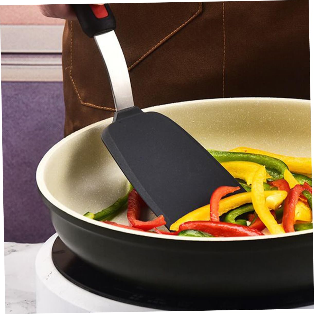 GLEAVI Espátulas de Silicona Espátula Antiadherente Flexible Utensilios de Cocina para Voltear Huevos y Galletas para Cocina