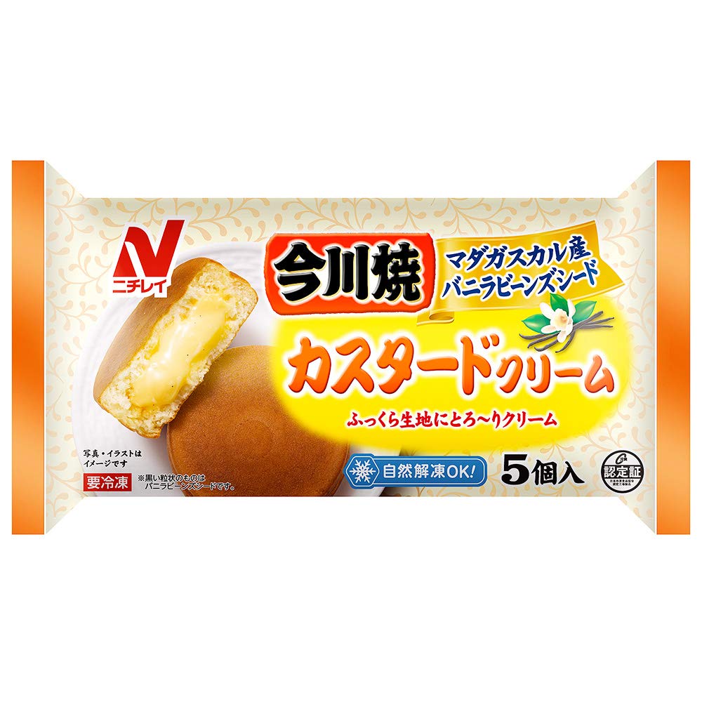 ☆今川焼☆ Amazon | ニチレイ 今川焼カスタードクリーム5個入りX12袋 冷凍食品