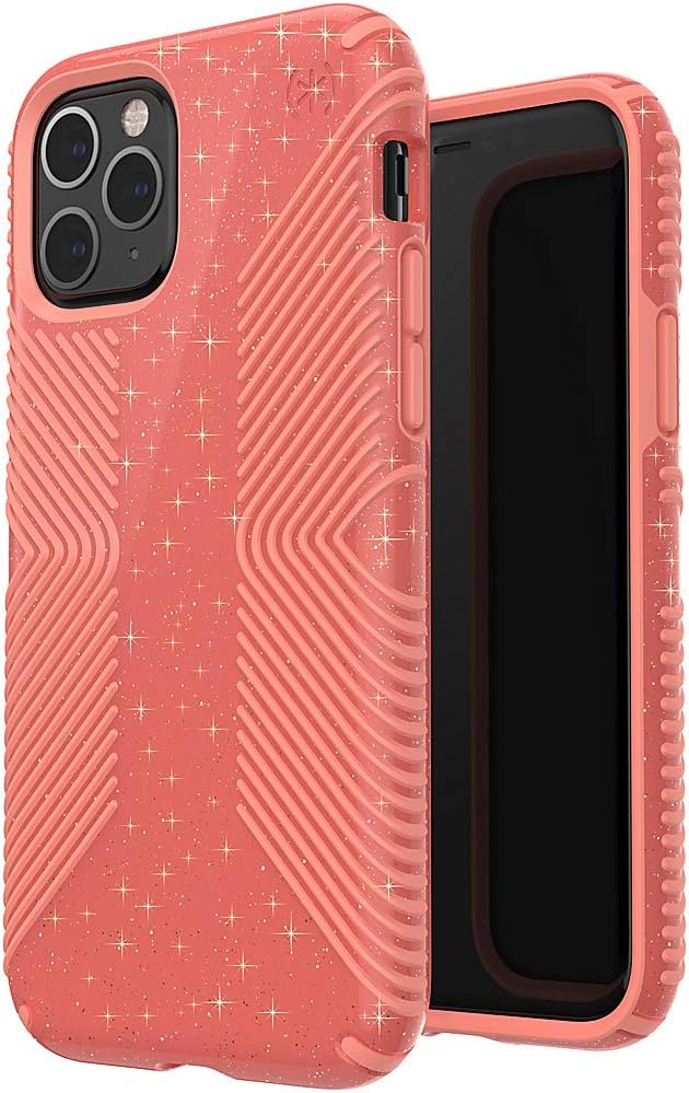 Speck Products Presidio Perfect-Clear with Grip iPhone 11 PRO Case, Heavy Duty Protection, Clear/Clear (136447-5085)
