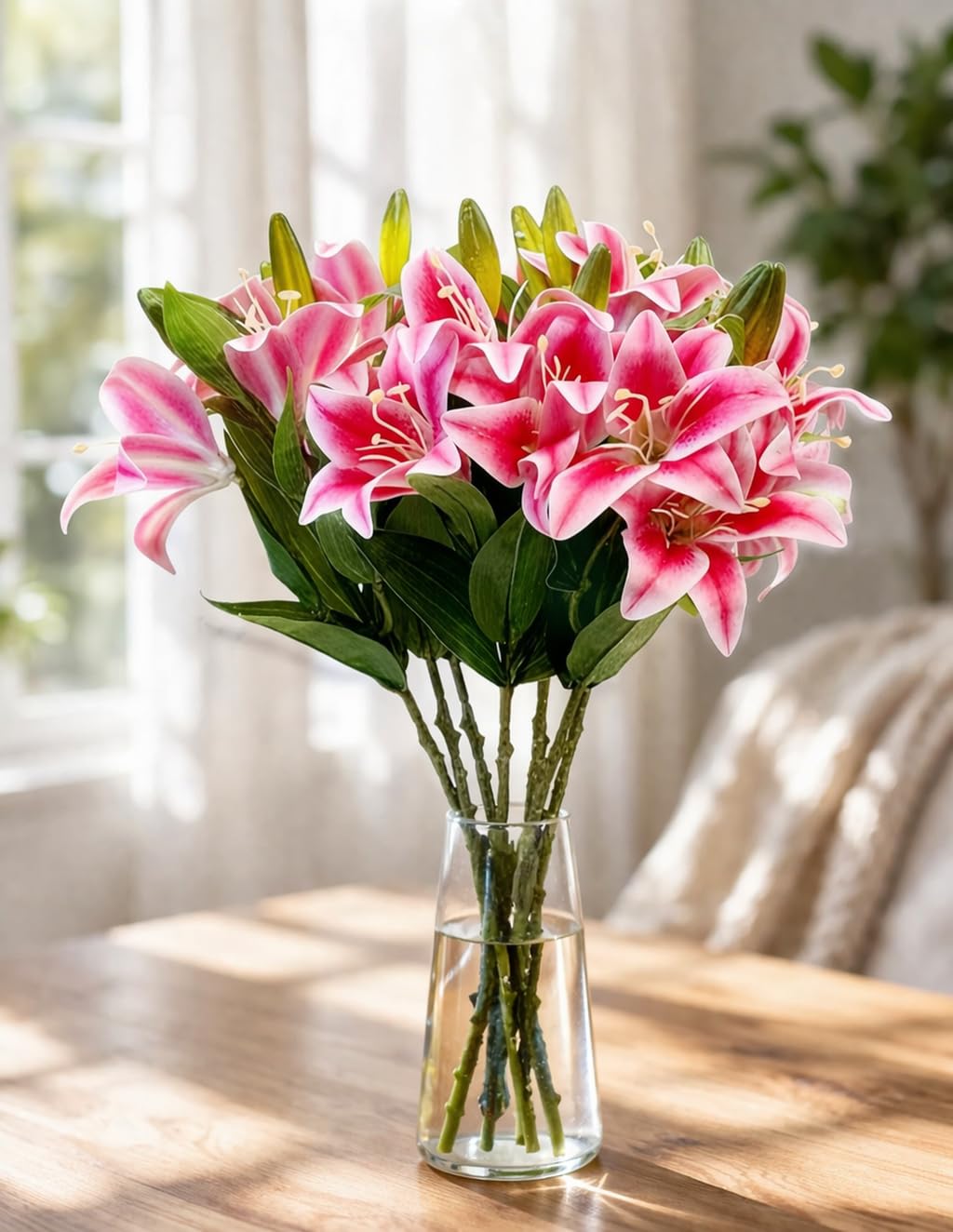 Lily Artificial Flowers - Elegant Home Decor -6