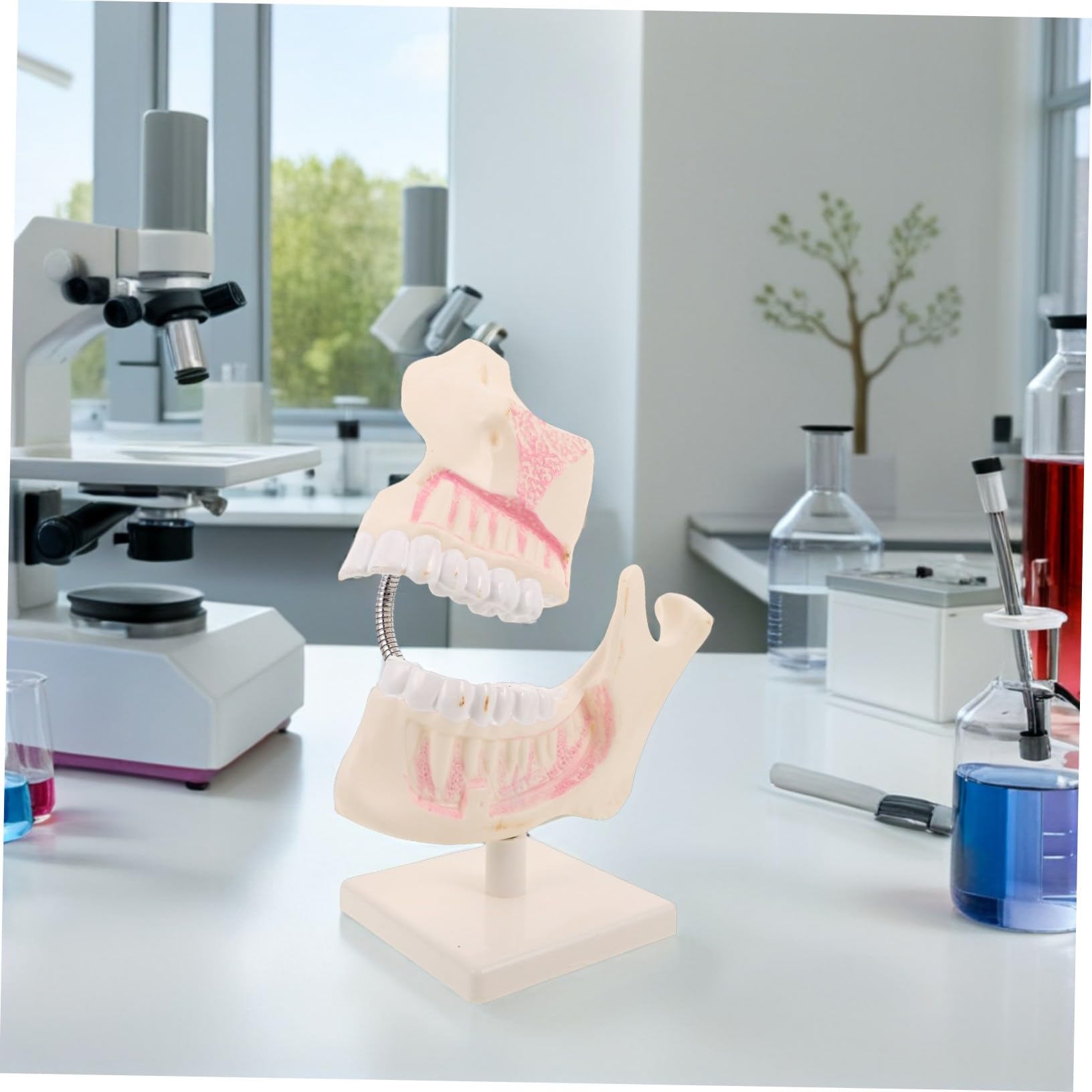 PLAFOPE Modello di Denti Typodont in Plastica per Studio Odontoiatrico Pratica Dimostrativa e Apprendimento