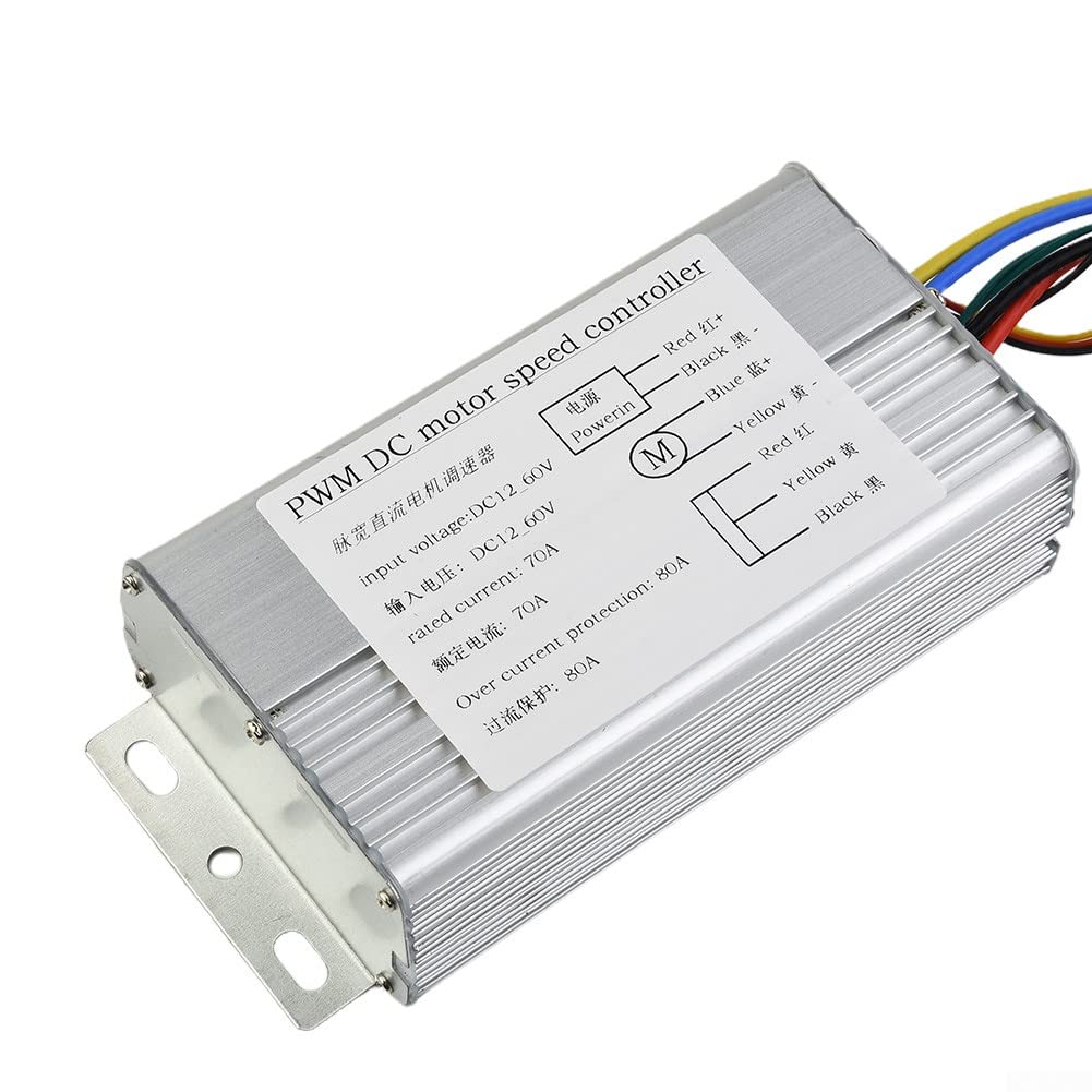 Regolatore Di Velocità PWM Per Motore DC A Spazzole, ZW70A108S, 10-60V 70A 4000W, Con Potenziometro E Protezione Sovracorrente