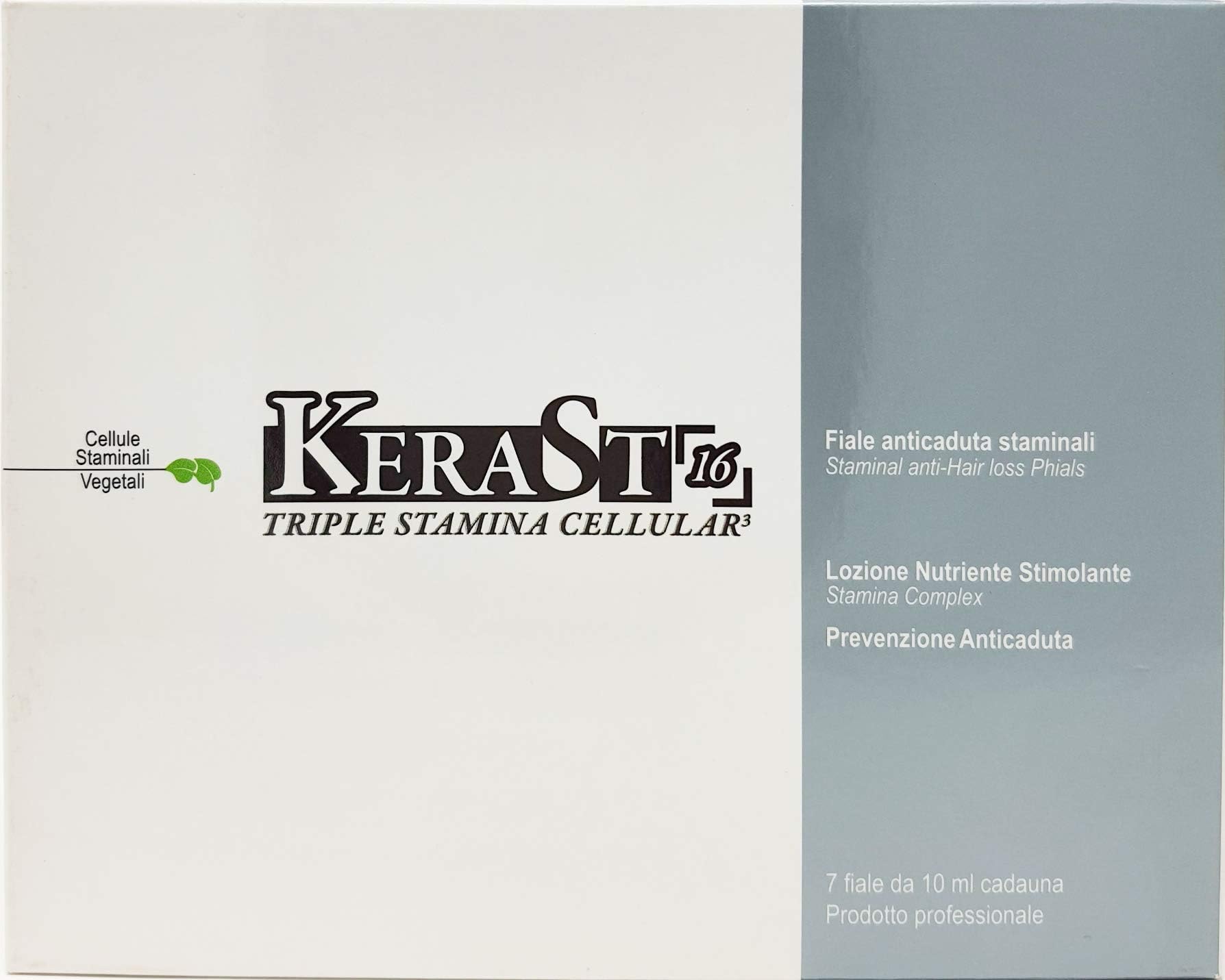 Anti Hairloss Lotion with Vegetal KeraSt Stem Cells 7 Phials Made in Italy