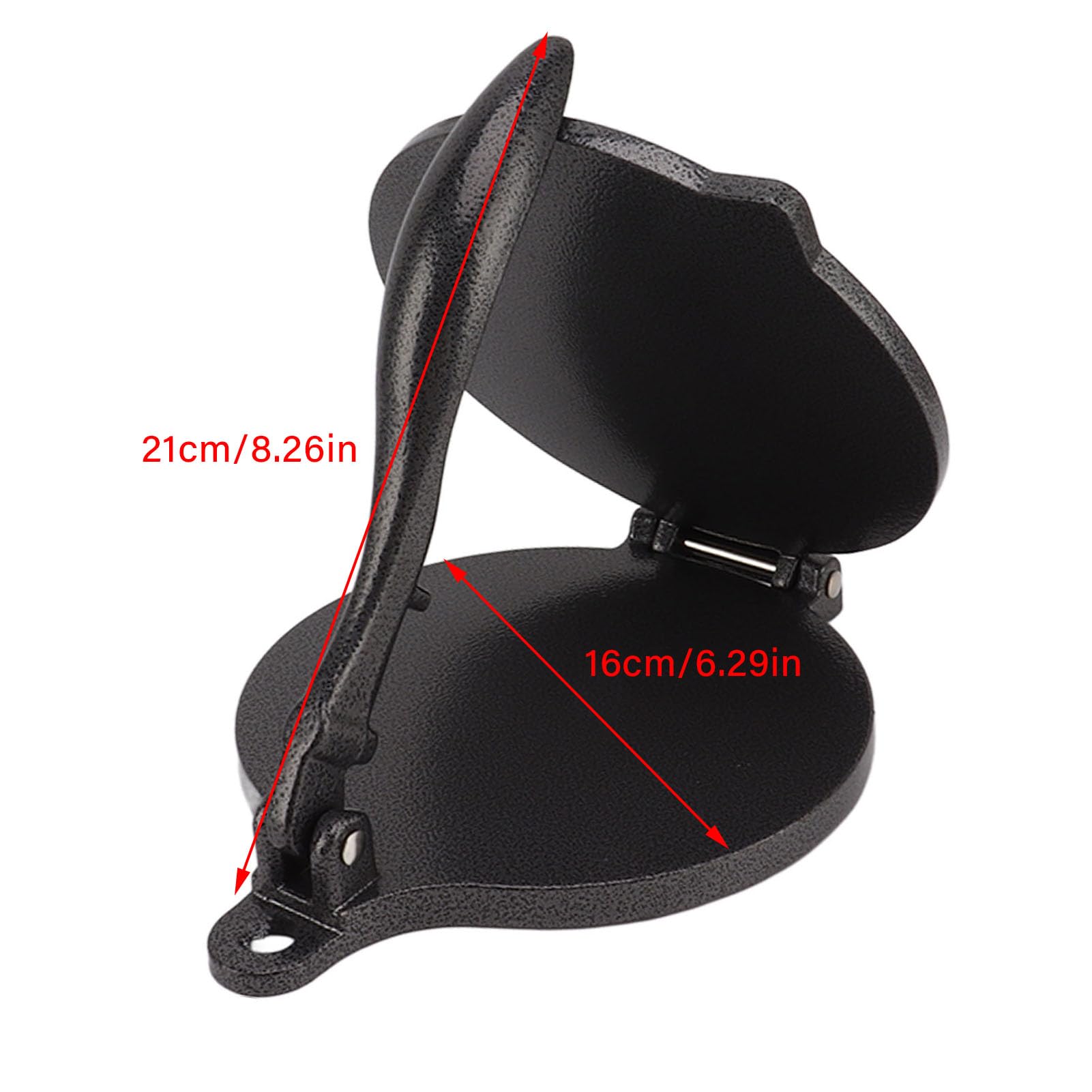 NDNCZDHC Aluminum Alloy Tortilla Press, Manual Cast Iron Tortilla Maker Pressing Tool, Tortillas Warmer for Pizza Pie Patty Making (16CM)