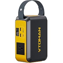 VTOMAN Jump100 88.8Wh Portable Power Station LiFePO4 Battery Solar Generator Power Bank with 100W AC Outlet, LED Light, PD 60W USB-C Fast Charging for Notebooks Mobile Phones Camera Tablets, Camping