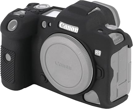 Camera Case for Canon EOS R5, Anti-Slip Texture, Snug Fit Soft Silicone Rubber Protective Camera Cover Silicone Sleeve Body Skin Protector Shell Black