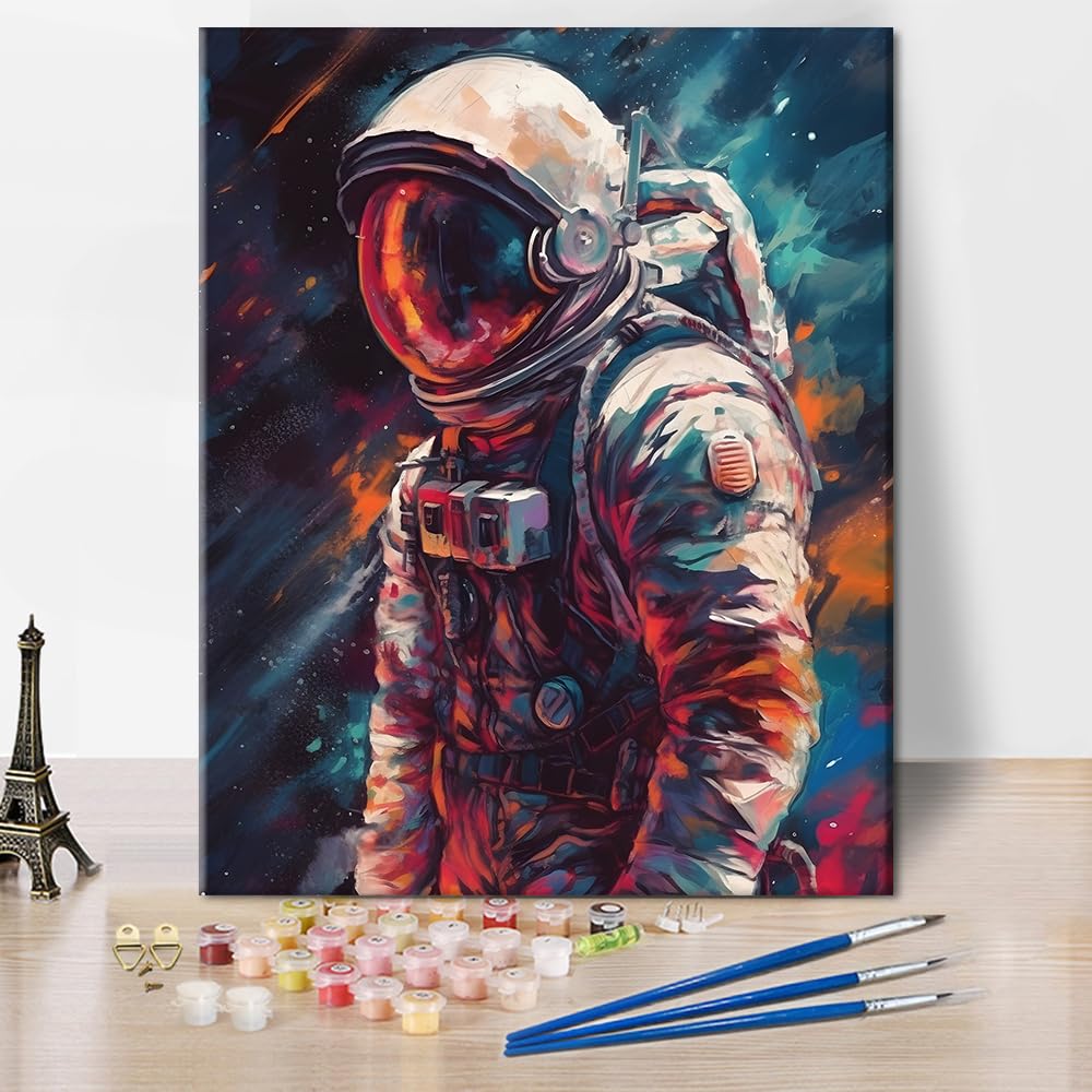 Shukqueen Kit Di Pittura A Olio Fai Da Te – Tela 60x80 Cm, Colori Acrilici E Pennelli, Per Adulti E Principianti