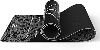 Haquno Extra Thick Yoga Mat 6mm – Non Slip Exercise Mat for HIIT, Pilates and Home Workout and Training with Free Carry Strap