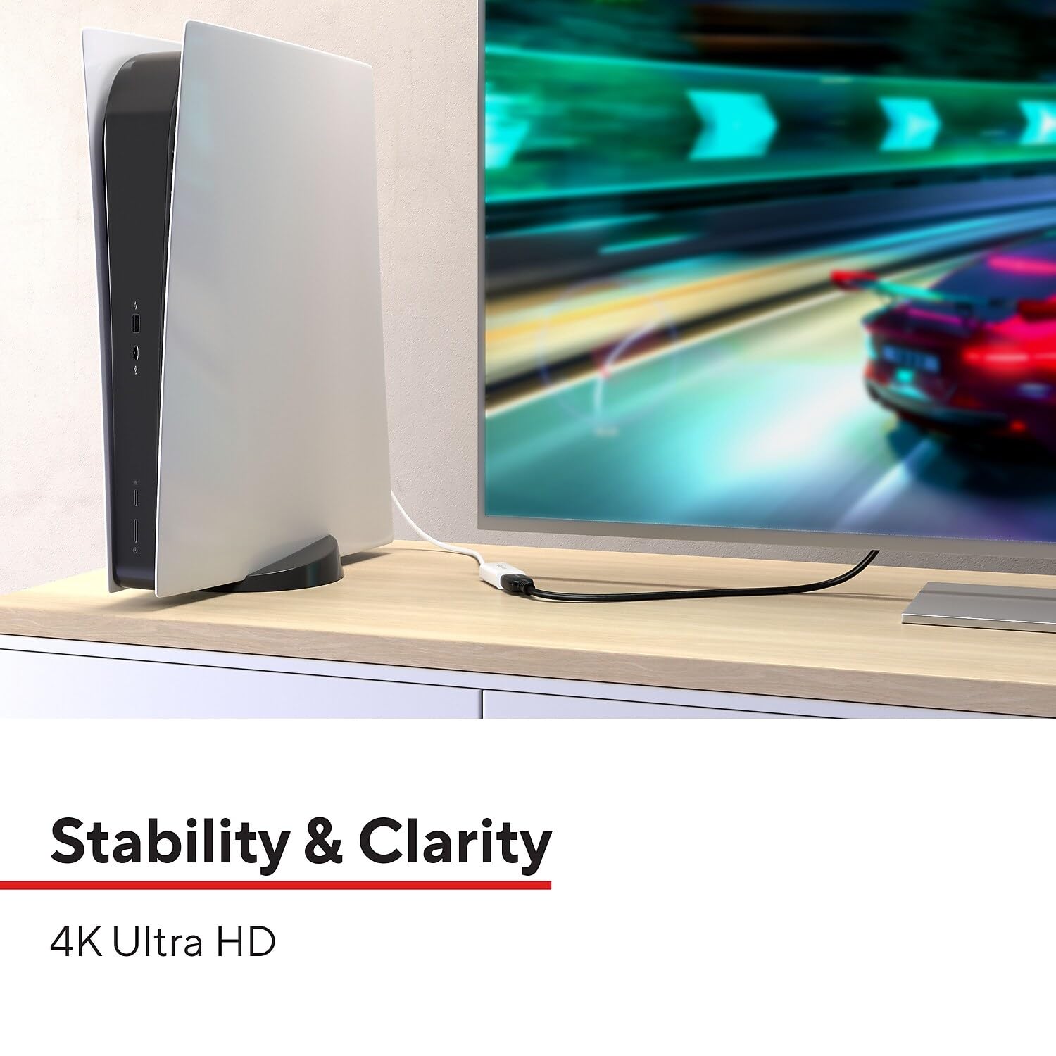 Staples Tech Adaptateur Audio/vidéo DisplayPort vers HDMI, mâle vers Femelle, Blanc (ST62362)