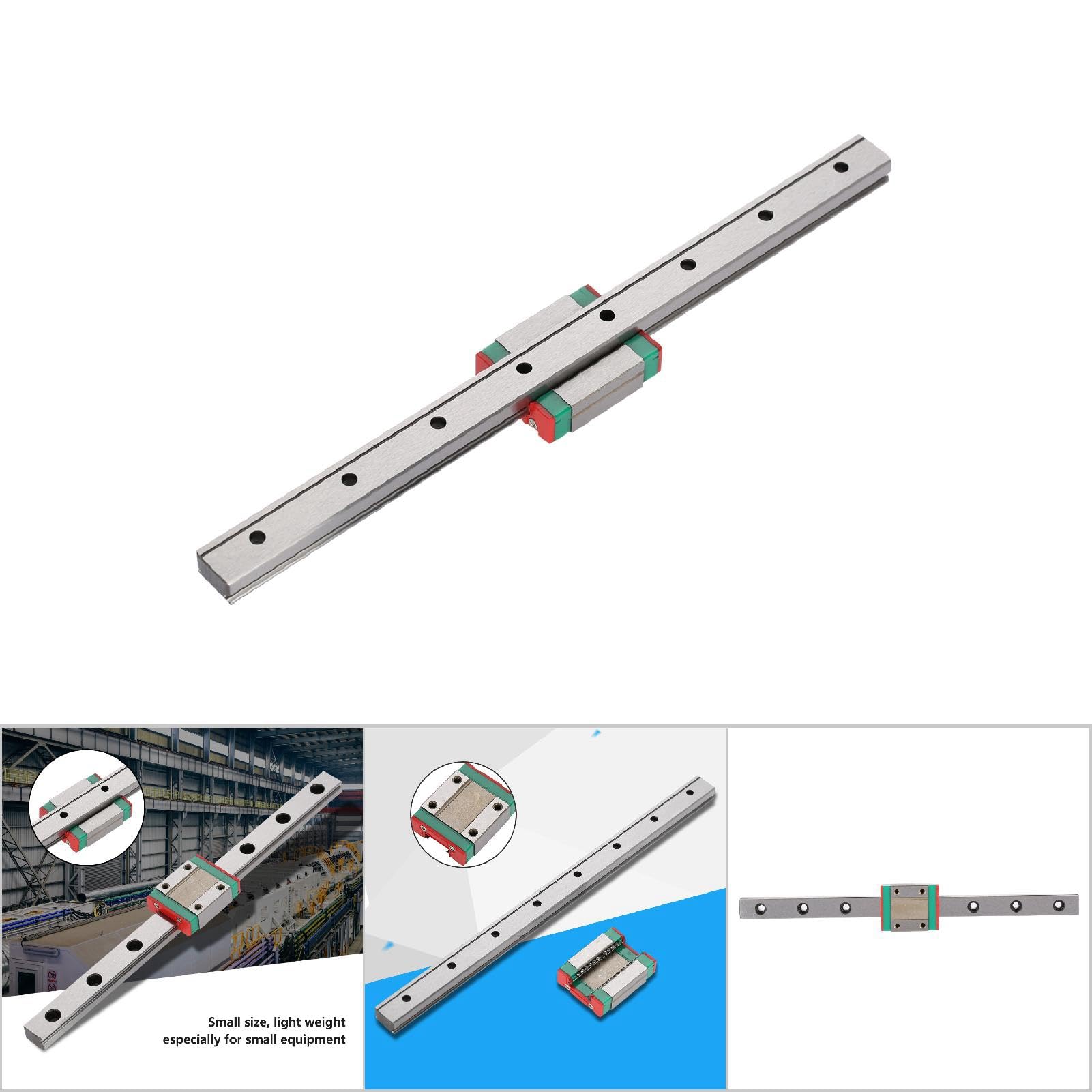 Guida Lineare In Miniatura MGN12H – Lunghezza 450 Mm, Larghezza 12 Mm, Con Blocco Scorrevole, Per CNC E Stampanti 3D