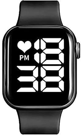 PANARS Square LED Electronic Mechanism Digital Smart Square Design Watch for Boys Girls Men Women