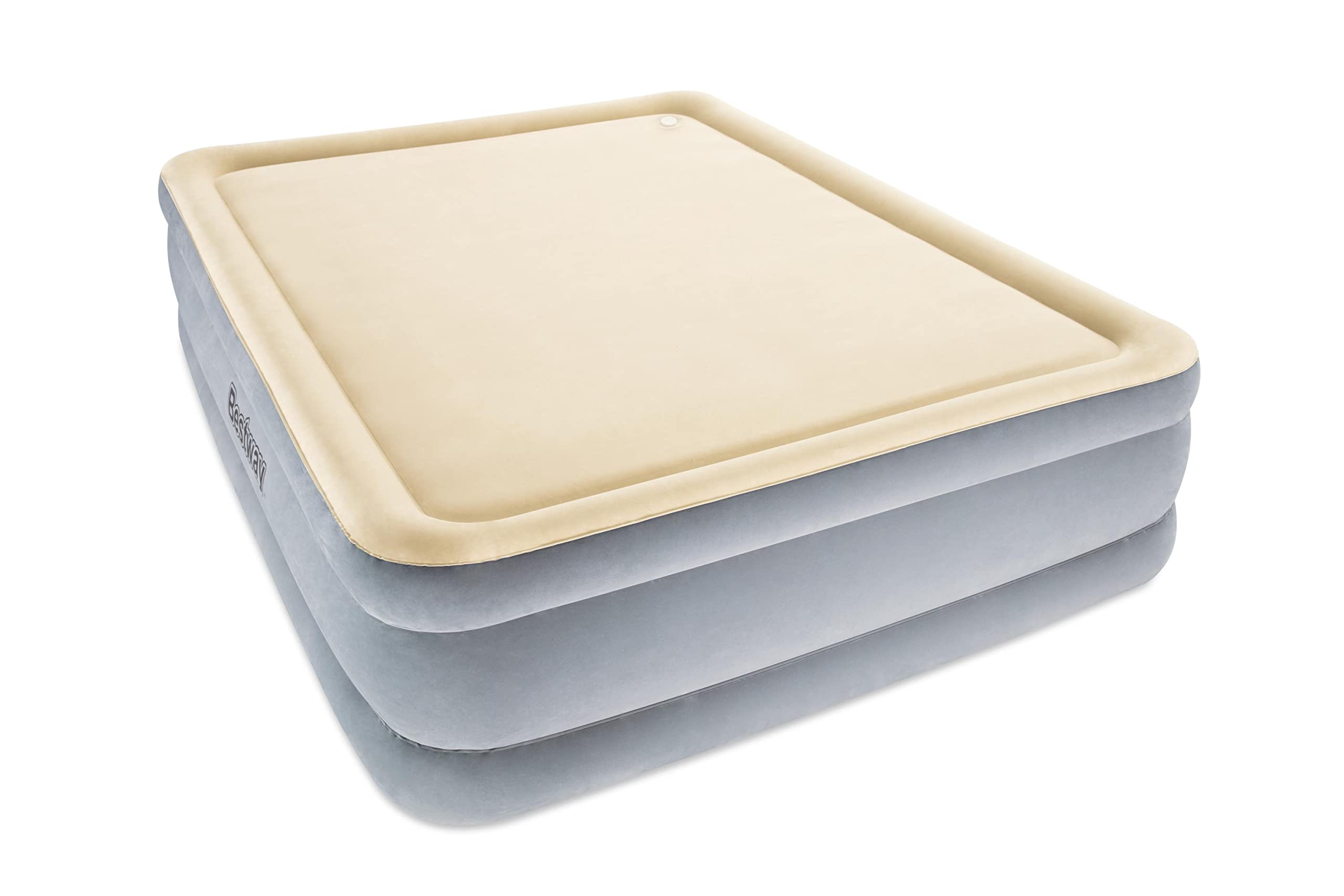 Bestway 67486-3 Materasso gonfiabile matrimoniale Foam Top da 2.03 m x 1.52 m x 46 cm con pompa integrata