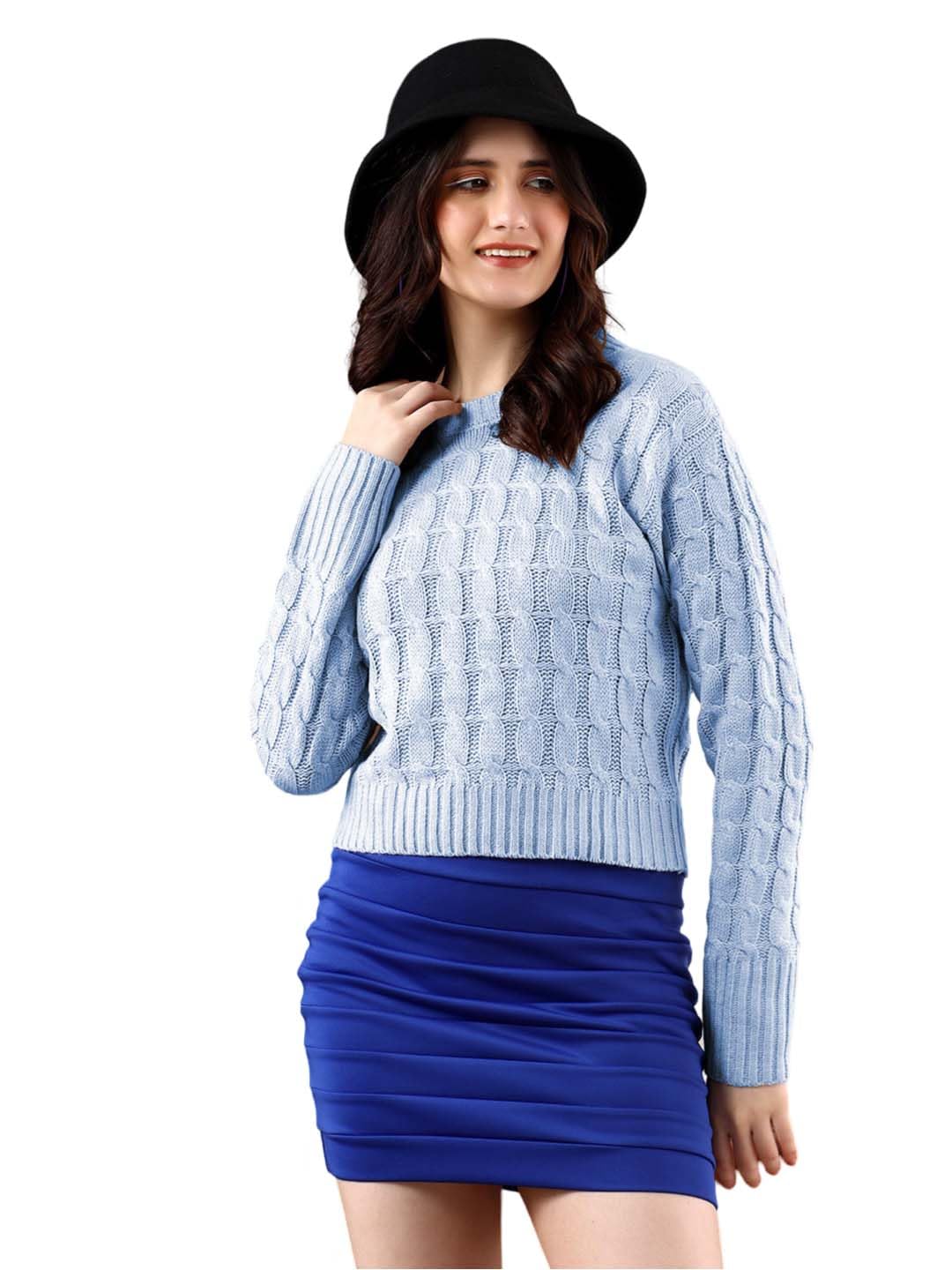 kotty Cotton Blend Modern Women Pullover Sweater-picture-33