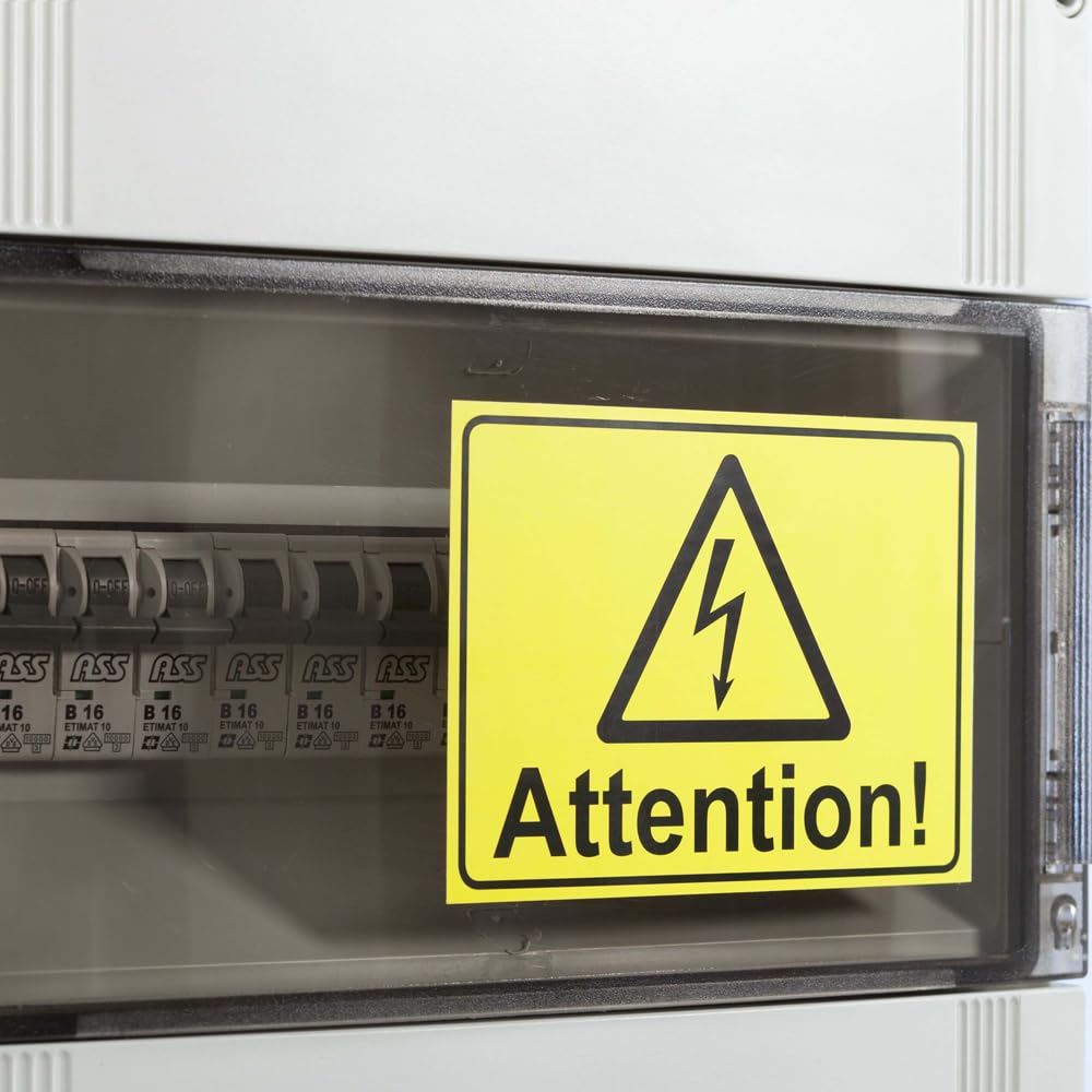 AVERY - 20 Étiquettes Ultra-Resistantes Jaunes Personnalisables Polyester - Format 210 x 297mm - Impression Laser