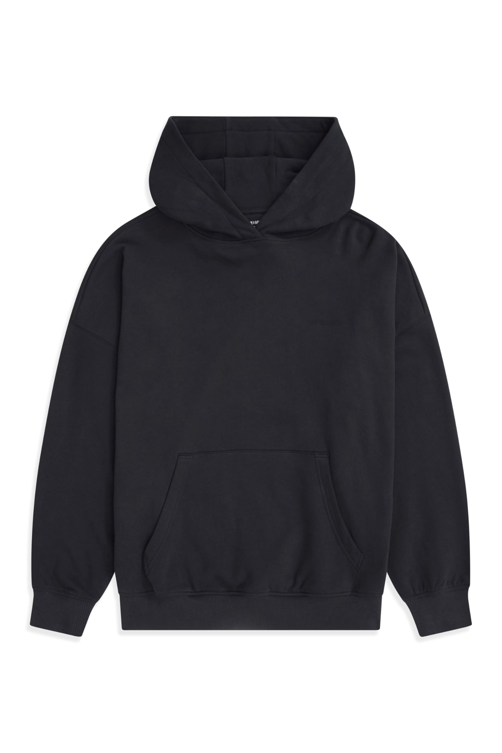 Animal Idol Womens Drop Shoulder Hoodie Jet Black XS