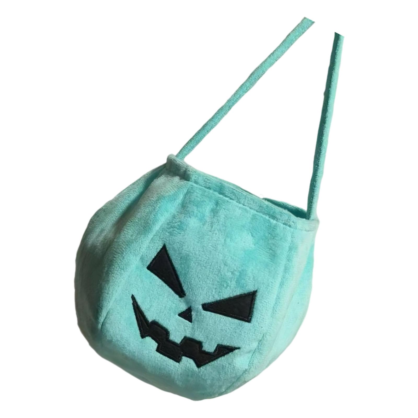 Jazuaiao Seasonal Collection Bag Pumpkin Decorated Velvets Spacious Candy Holder Holiday Party Accessory for Children Trick or Treats Candy Bag