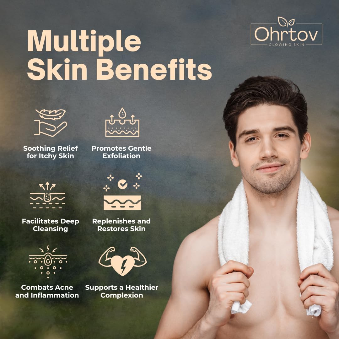 Jabón de alquitrán de pino – Barra de jabón de alquitrán de pino natural para hombres – Barra limpiadora para el acné, eczema, psoriasis y alivio de picazón – Gel de baño facial y corporal con carbón 3