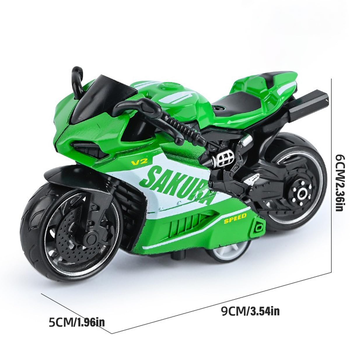 LGWJHCY 2PCS High Simulation Motorcycle Model, Perfect for Children Over 3 Years Old - Image 2