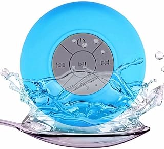 Caixa de som bluetooth resistente a agua com ventosa para banheiro e