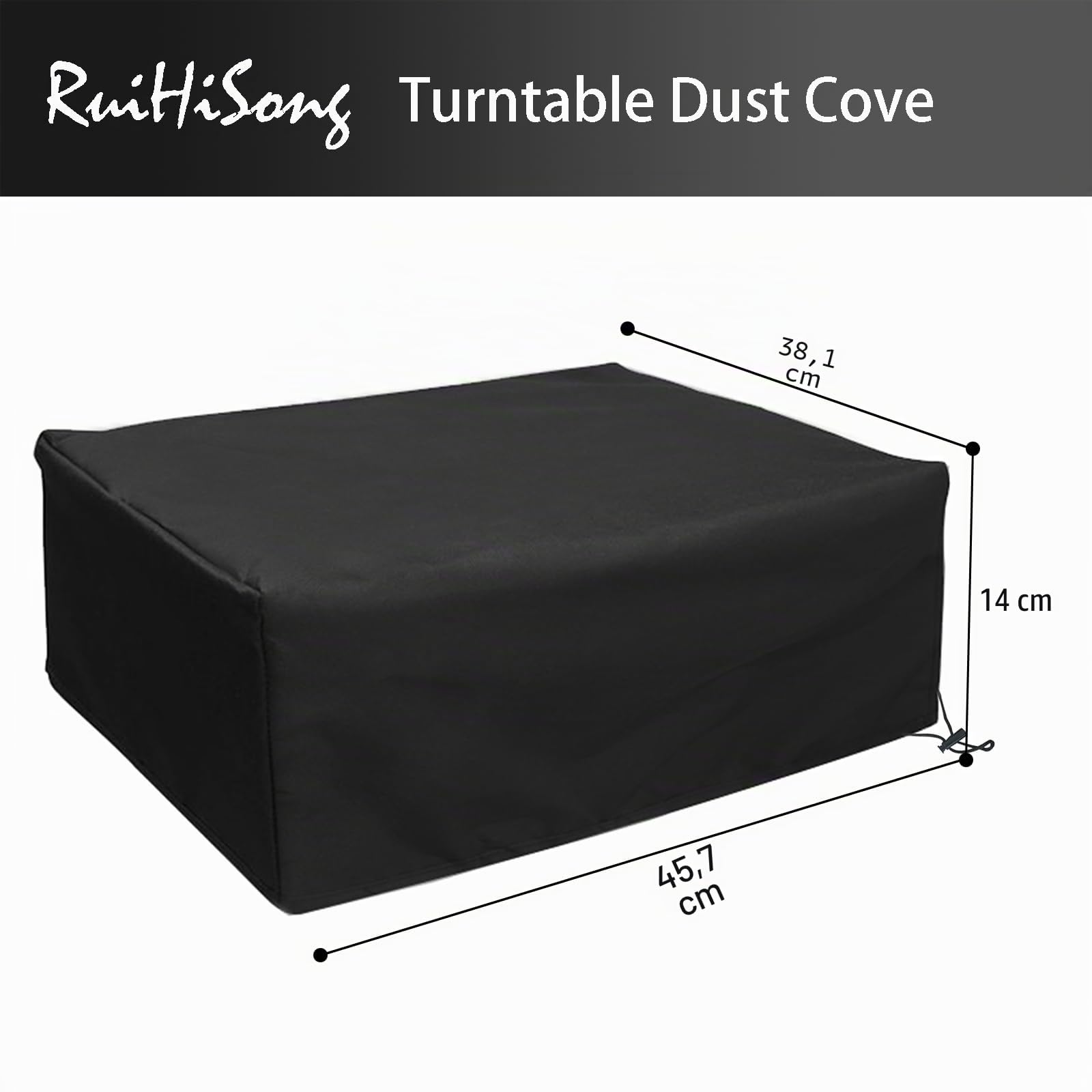 Housse anti-poussière pour tourne-disque SL-Q300/SL-B250/SL-B260/SL-BD20/SL-BD27/SL-BD35/SLD-20/SL-PC11 (Noir)