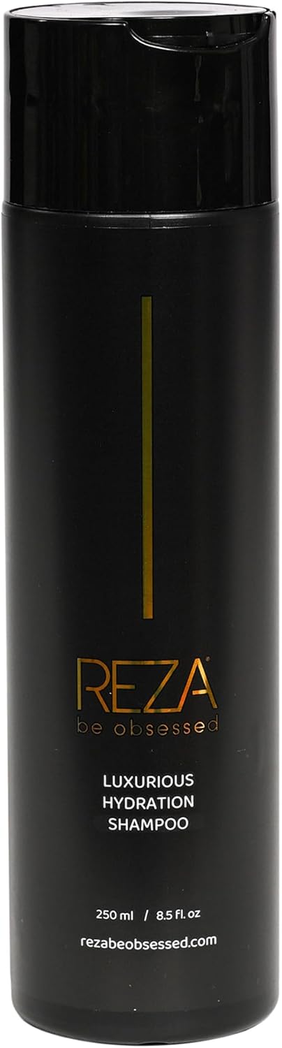 Reza Fixation Shampoo: Luxury Hydrating Hair Care for Volume, Shimmer & Shine, Sulfate Free, Paraben Free, Non Toxic, Tames Frizz, Repairs Damage, for Women & Men & All Hair Types, 8.5 Fl. Oz.