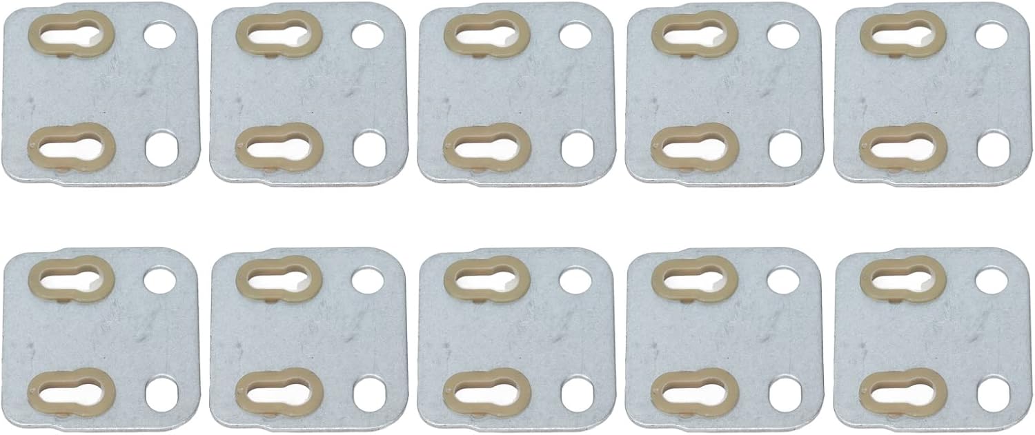 10Pcs Durably Valve Push Rod Guide Plates, Iron Plastic Construction, Installation, Matching for 154F Derv