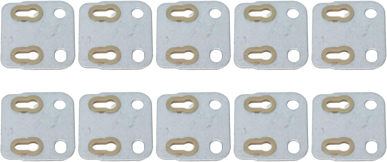10 Pcs Valve Push Rod Guide Plate, Push Rods Plates, Iron Plastic Engine Generator Guide Plate, Valve Push Rod Guide Plate Iron Plastic Guides Plates for 154F Engine