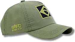 Boné Tático Patriota Safo - Bordado com Bandeira do Brasil, Confortável, Antimicrobiano e com Proteção UV50+ Estampa Militar, Resistência em Ripstop, Alta Durabilidade