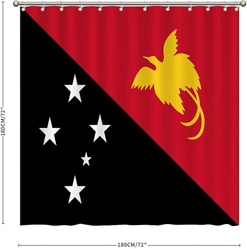 Miniatura 7 de Cortina de ducha con bandera de Honduras con 12 ganchos, impermeable, resistente a las arrugas, cortina de ducha para bañeras de baño, poliéster, 72