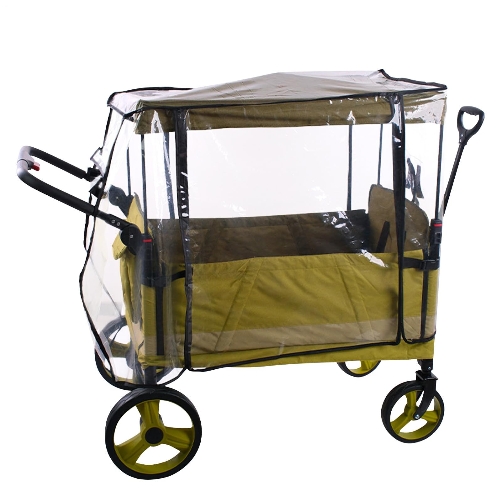 Housse De Pluie Pour Poussette Protection Anti-Vent et Canopée Universelle