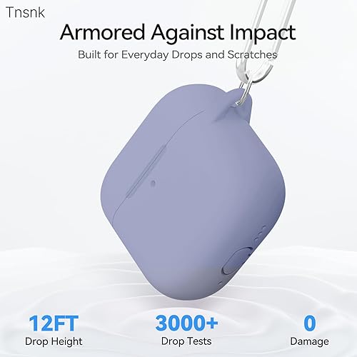 Miniatura 41 de Funda para AirPods 4, color rosa con kit de limpieza, funda de silicona suave para Airpod 4, compatible con Apple Airpods de 4ª generación 2024,