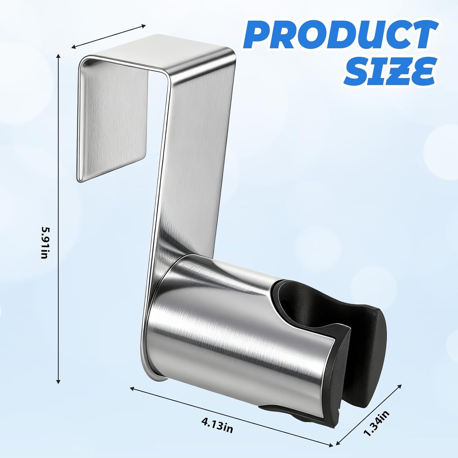 304 Stainless Steel Wall Mounted Toilet Bidet Sprayer Bracket Bidet Sprayer Holder Attachment Bathroom Hanging Bracket for Bidets Sprayers and Handheld Cleaning Sprayers