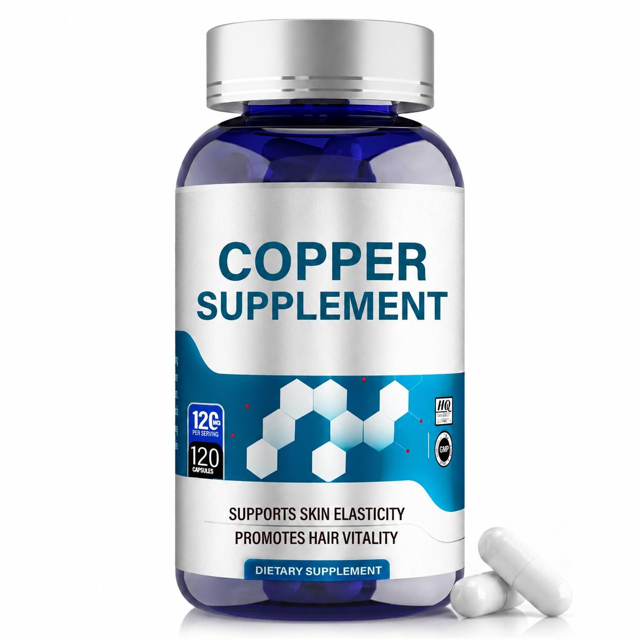 Kupfer Bisglycinat Kapseln, Copper Supplement, 120 Stück | Hochwertige Chelat-Formel für Alltag, Ernährung und bewusste Mineralstoffversorgung