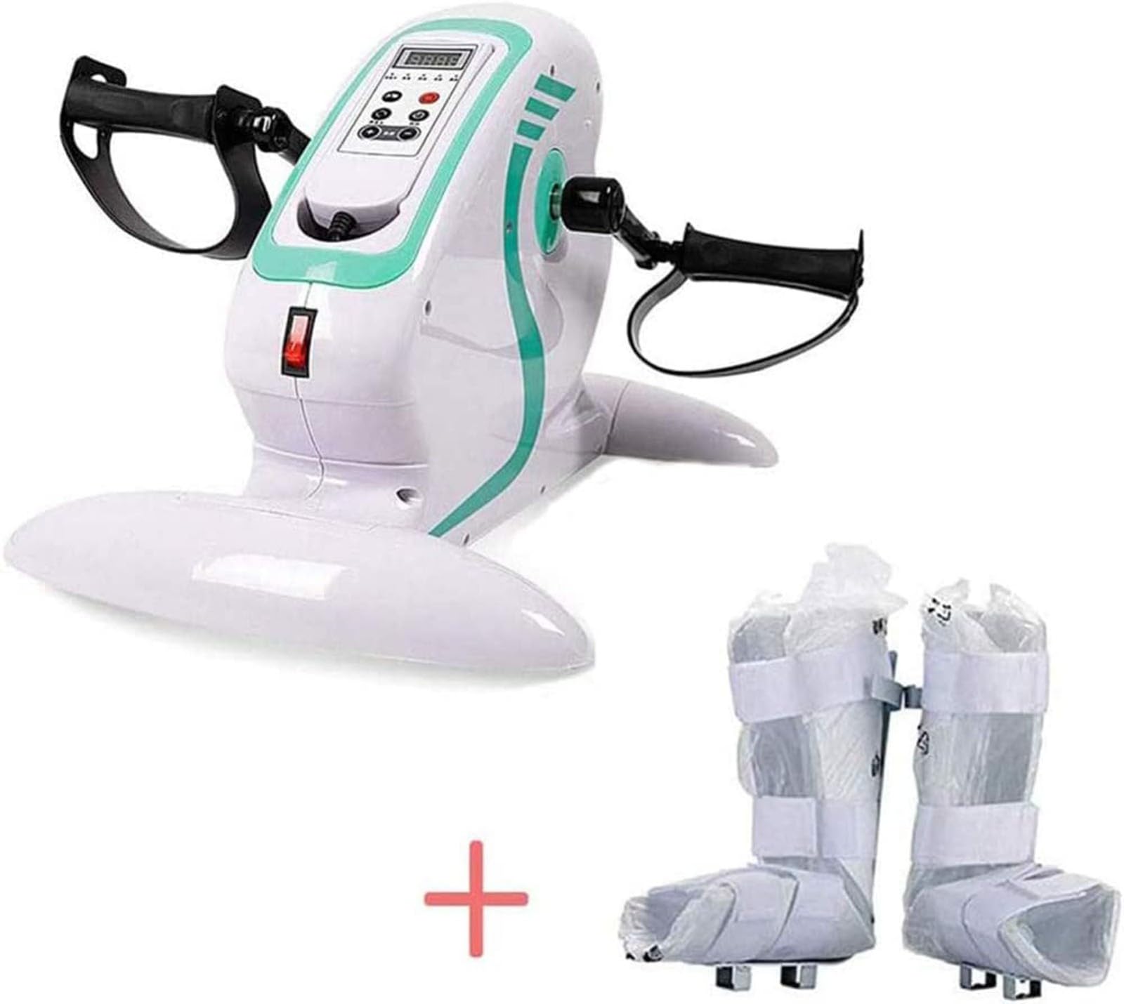 Pedal Eléctrico Motorizado Ejercitador Fitness Bicicleta Estática Mano Brazo Rodilla Pierna Rehabilitación Bicicleta Estática Ciclismo Equipo De Rehabilitación para Discapacitados
