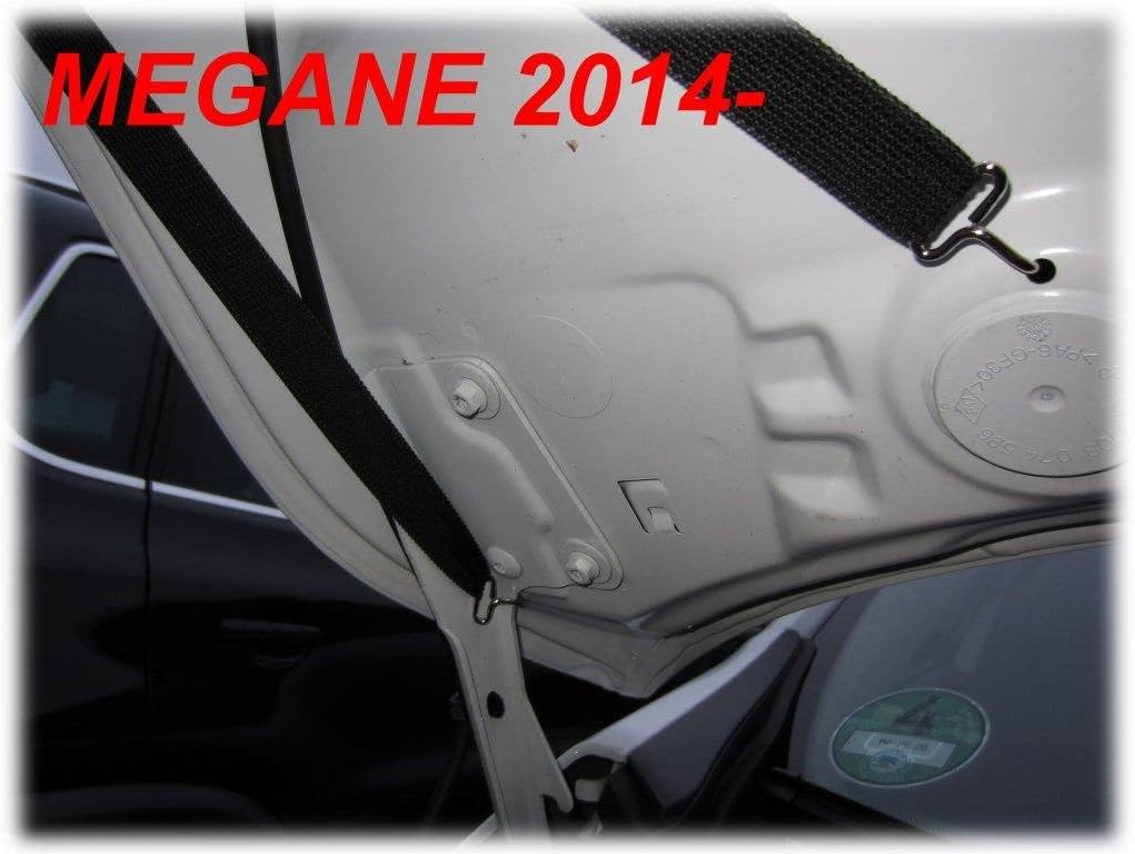 AB-00323 Hood Bra Front End Nose Mask Compatible with Renault Megane III Facelift 2014-2016 Bonnet Bra STONEGUARD Protector Tuning