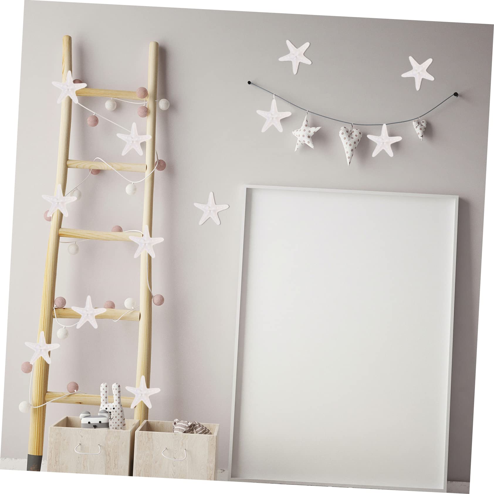 ABOOFAN 125 Pcs Simulation Étoiles De Mer Ornements Décorations D'Aquarium Nautique Étoiles De Mer Nautiques Décor De Style Hawaïen Thème De Plage Décor De Mariage Ornements D'Étoiles De