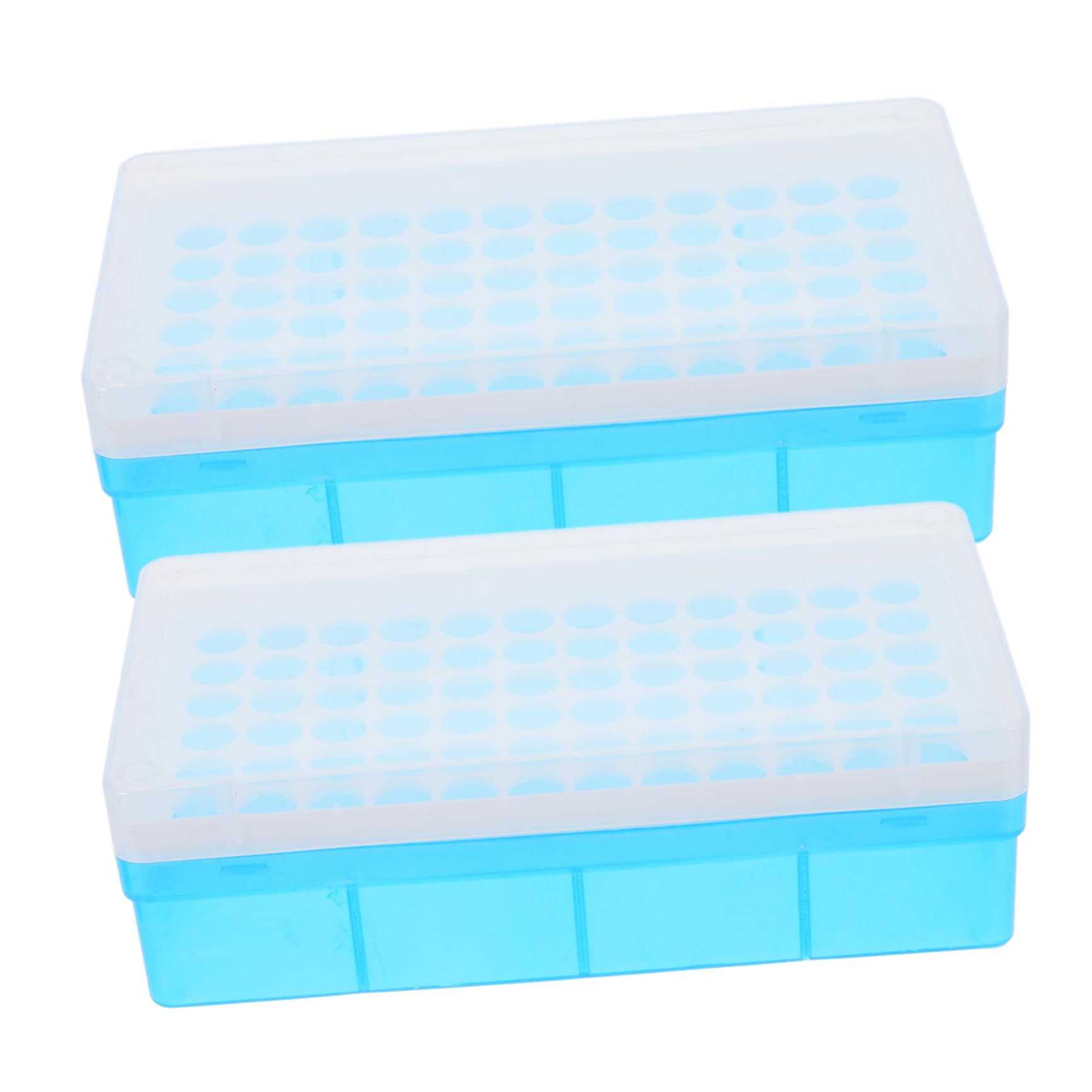 NAMOARLY 2 Pcs Box Centrifuge Test Tube Rack Detachable Tube Racks Laboratory Rack Storage Holder Holder Blue Plastic