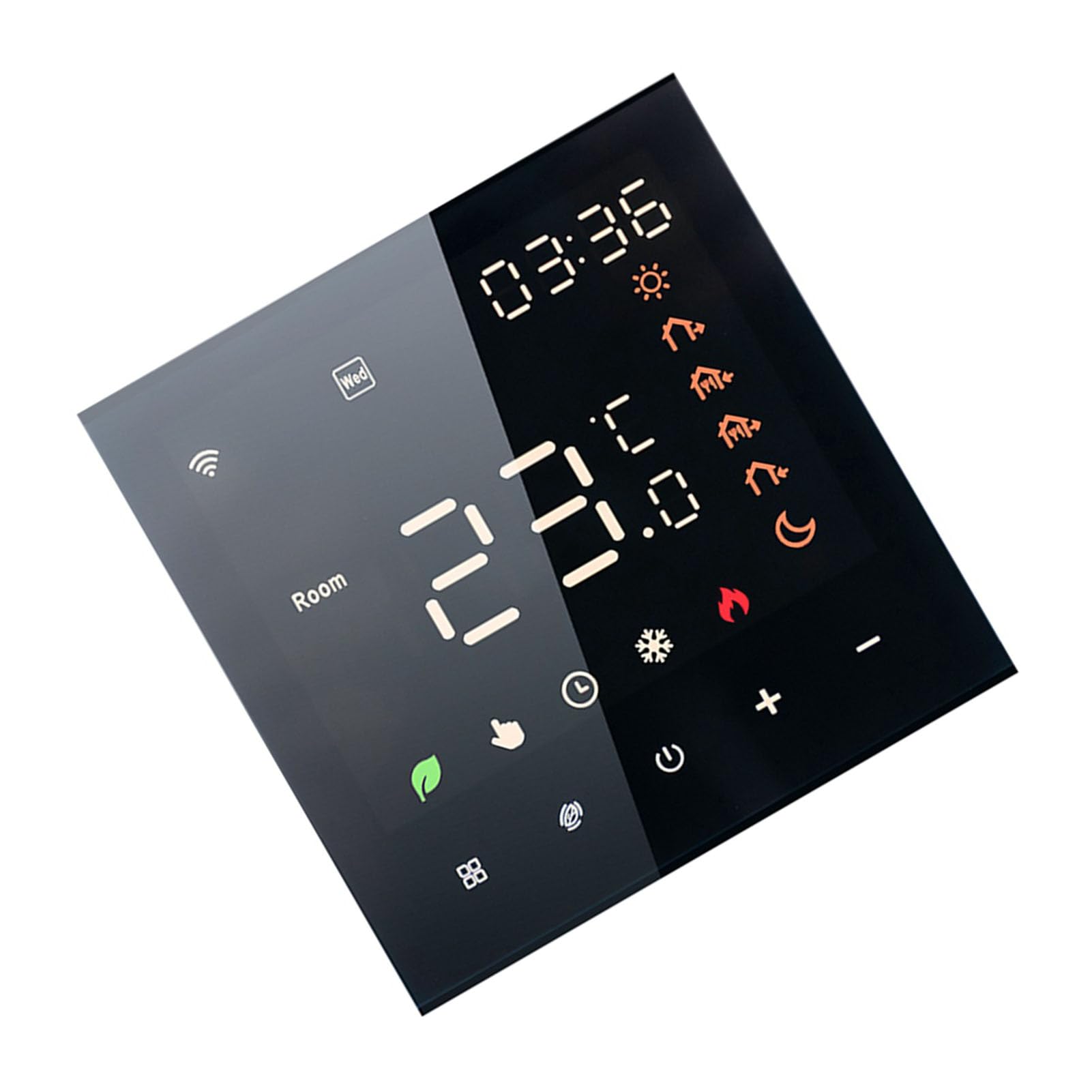 Kavolet Tuya Smart Wi-Fi-Thermostat, Sprachsteuerung, 16A, für Elektroheizung, digitaler programmierbarer LCD-Display-Touchscreen-Temperaturregler, kompatibel mit Amazon Google Home