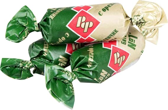 New Candy Batonchik with Nuts By Rot Front