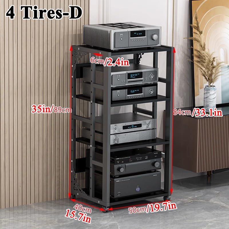 Armoire de console de jeu et support de composants d'unité stéréo durable - 2
