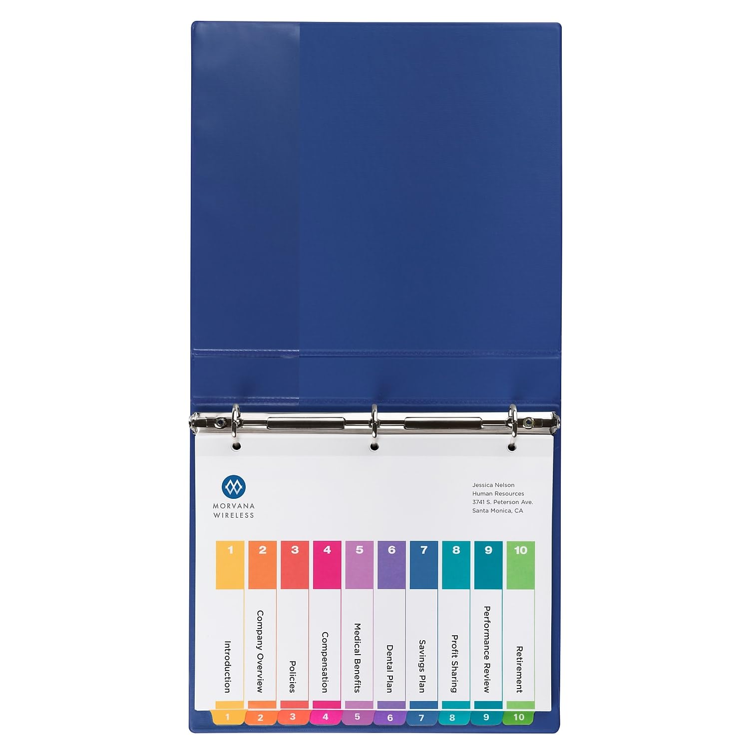 Avery 11188 Ready Index Dividers, Tabs 1-10, Letter Size, Multicolor, 6 Sets/PK - Image 9