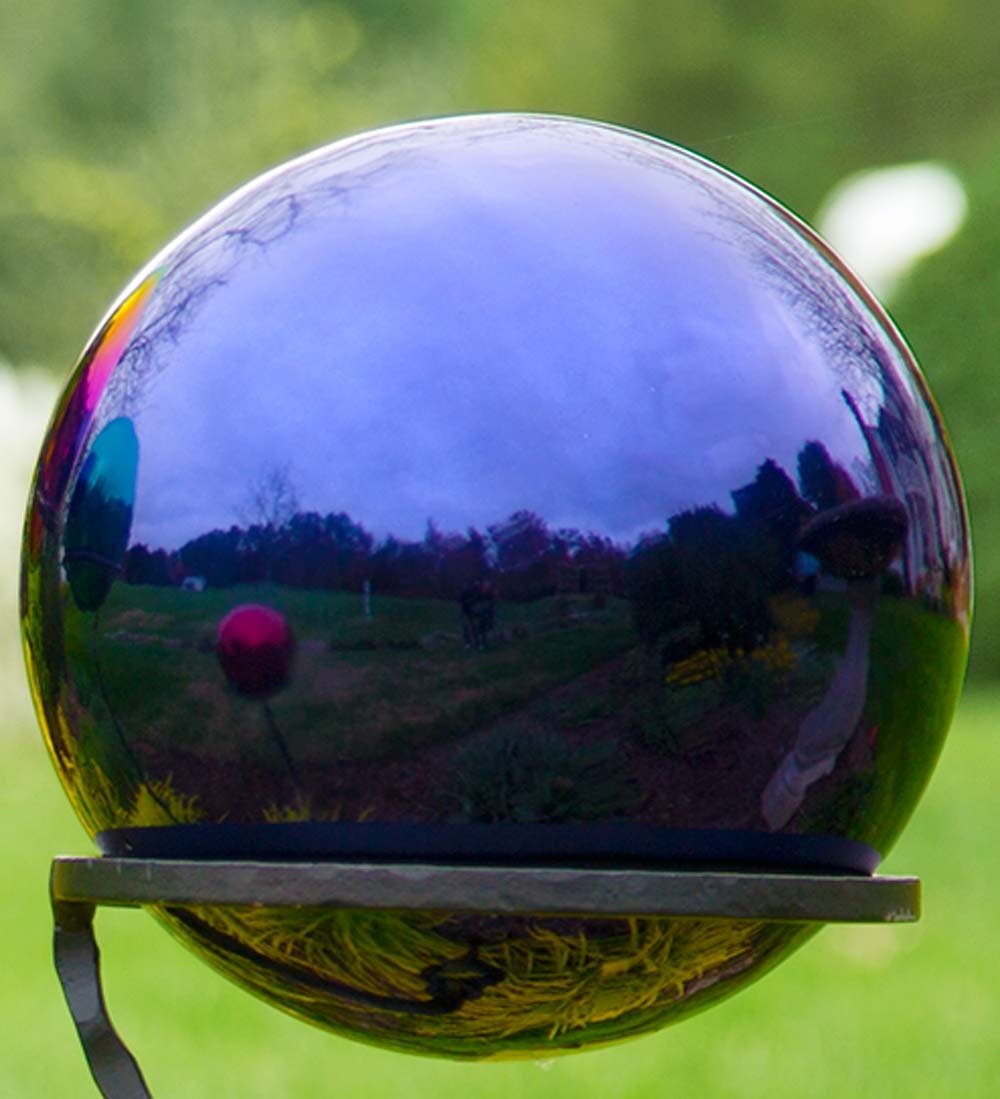 Plow and Hearth 10 inch Indigo Blue Gazing Ball