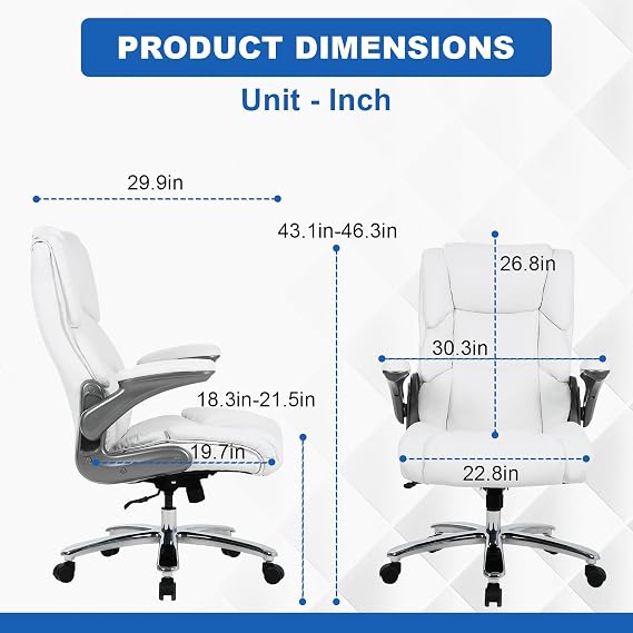BestOffice Big and Tall Office Chair,Desk Chair,Ergonomic Chair
